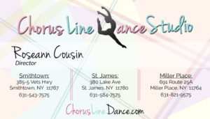 Chorus Line Dance Studio Business Card designed by BasicallyRed